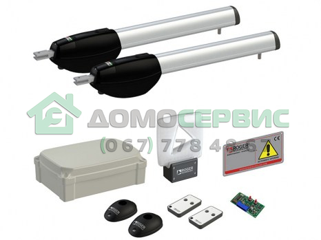 Комплект автоматики для распашных ворот Roger KIT BE20/210